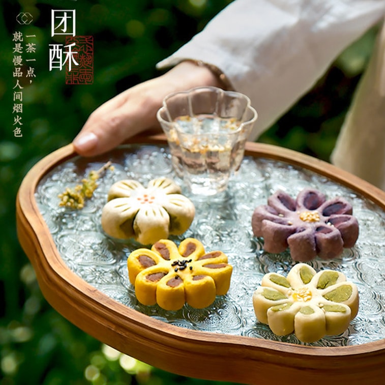  [ Direct Mail]  Autumn Pastry Gift Set 120g*2 Boxes - Hangzhou Traditional Snack, Healthy Chinese Pastry, Tea Dessert, New Year Gift 3