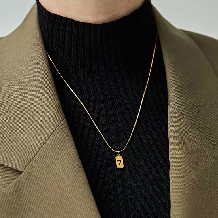 SHAPES STUDIO 幸运7号吊坠项链 一条 4