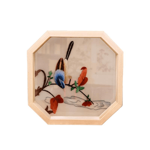 Intangible Cultural Heritage Shu Embroidery Handmade Embroidery Ornament Fengyu Dengke 17 * 17 * 3.8cm