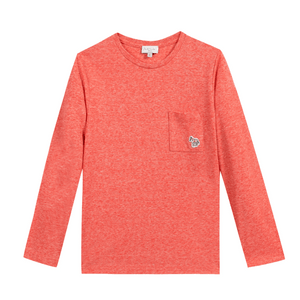 MOM LOVES ME 子供用 無地 長袖シャツ (6歳)