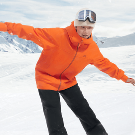 BENEUNDER蕉下 男士轻量滑雪服 雪地玩雪徒步 烟霞橙 185/104A(XXL)