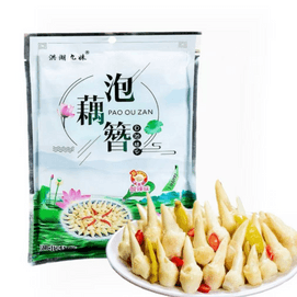 洪湖 泡椒藕簪  酸辣味 精选藕簪 古法泡制 口感鲜嫩 清香浓郁 清爽可口 400g