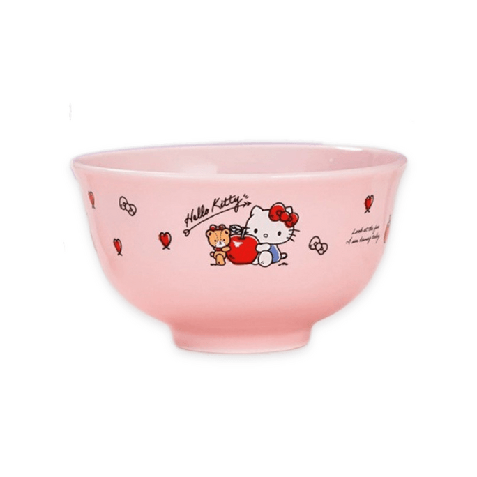 Sanrio Cute Cartoon Ceramic Bowl Home Use Rice Bowl 5in 415ml Hello Kitty 1Pc