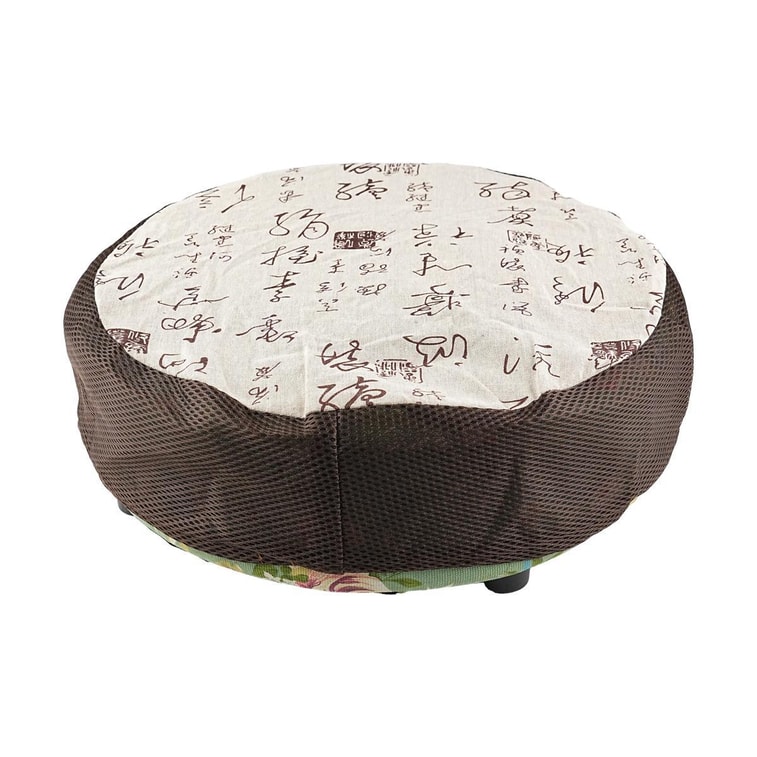 綠碎花艾灸坐墊 蒲團燻蒸儀坐灸墊盒 隨身灸家用臀部椅 盆宮寒艾炙器具凳【控溫】+薑盤+濾煙罩+艾柱54粒+鑷子+穴位圖 40*10cm 11