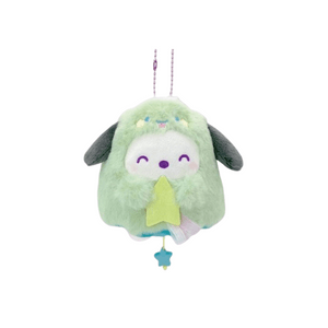One glow-in-the-dark ghost series plush keychain [Pacha Dog]
