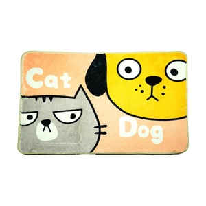 浴見你 仿羊絨地毯 防滑地毯地墊 吸水墊子 家居地墊裝飾 擼貓感 柔軟舒適 Cat&Dog 50*80cm