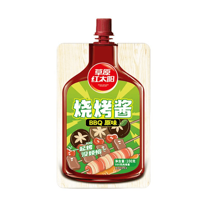 [중국 직송] 그래스랜드 레드썬 BBQ 소스 BBQ 디핑소스 100g/봉지