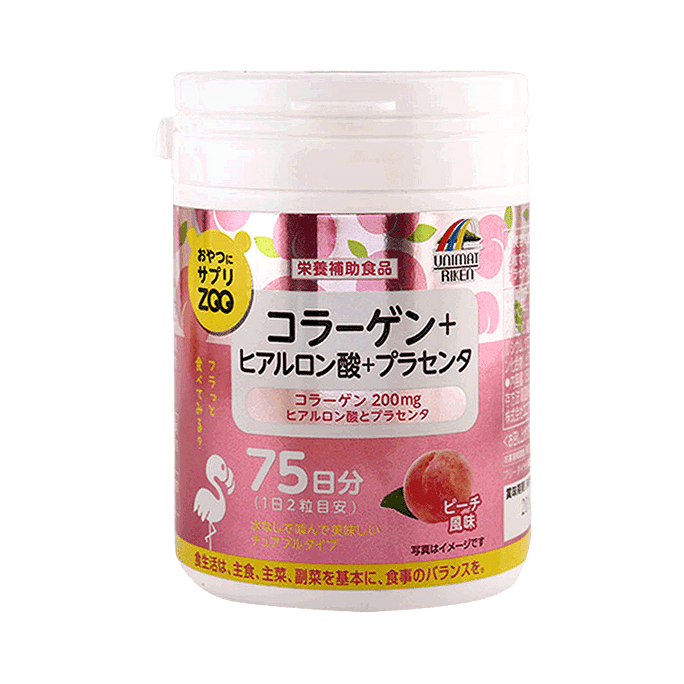 Unimat RIKEN Supplement for snacks ZOO Collagen + Hyaluronic Acid + Placenta 150 capsules 70 days supply