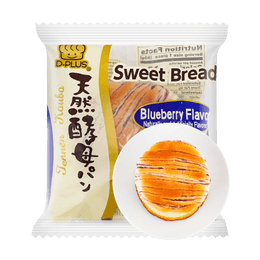 日本D-PLUS 天然酵母保鲜面包 蓝莓味 80g