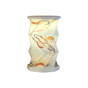 【中国直邮】 HSPM 新款迷你旋转灯LED触摸小夜灯便携折叠文创氛围灯 一鹿有你 迷你款 1个装