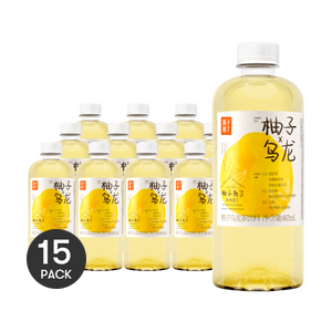 Thé Oolong Pamplemousse, Thé aux Fruits avec Jus de Fruits Frais, 16.5 fl oz*15【Pack de 15】