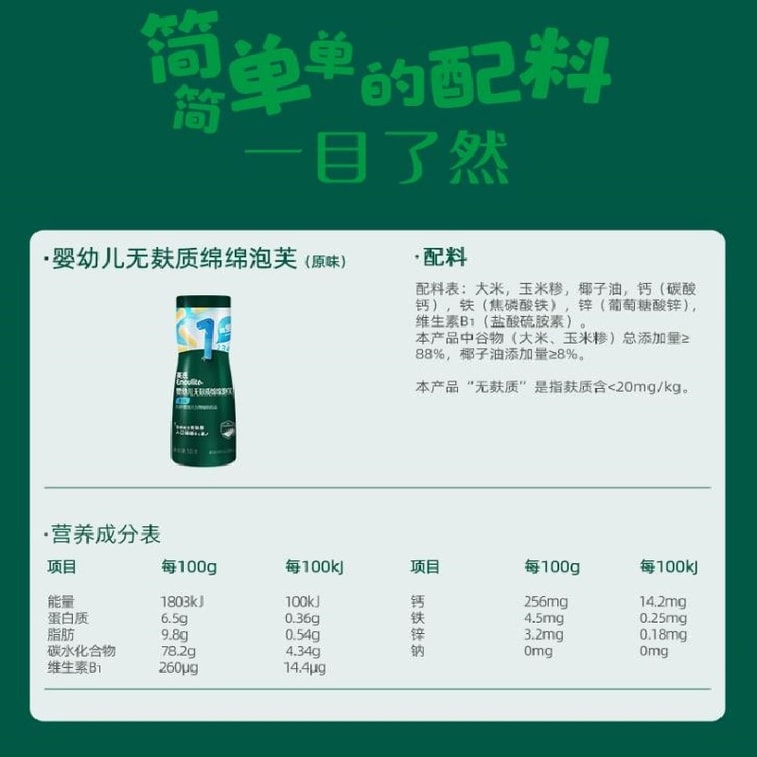 Cream puffs finger cream puffs baby snacks fruit-wrapped cream puffs 18g per can Original flavor 6