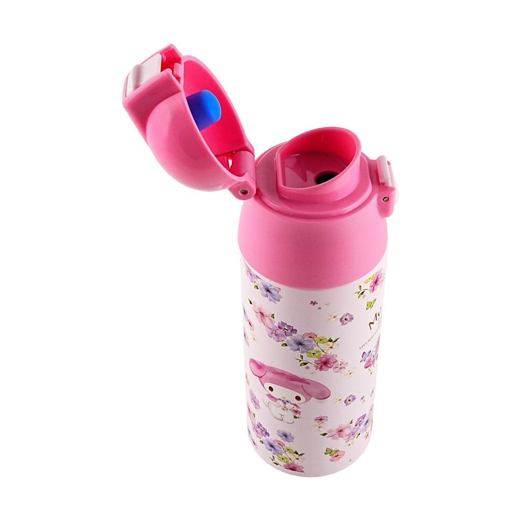 초경량 & 컴팩트 원터치 잠금 스테인리스 스틸 보온 텀블러 – 마이 멜로디 파스텔 브라이트 수채화 플로럴 9