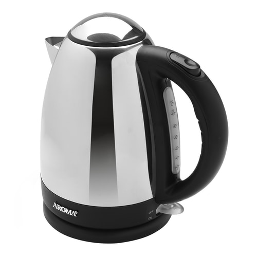 AROMA 1.7L Electric Stainless Steel Water Kettle (2 Year Manufacturer Warranty)