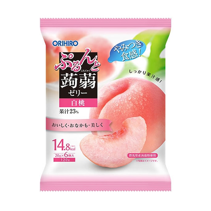 Orihiro Tacca Absorbs Peach Flavors In Jelly 20g*6
