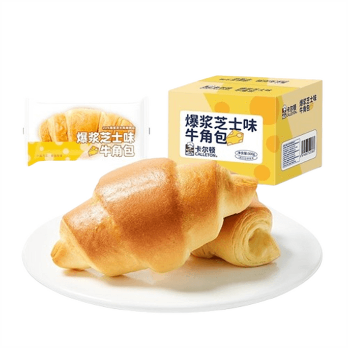 Burst Cheese Flavor Croissant Sandwich Snack Breakfast Whole box 300g/ box