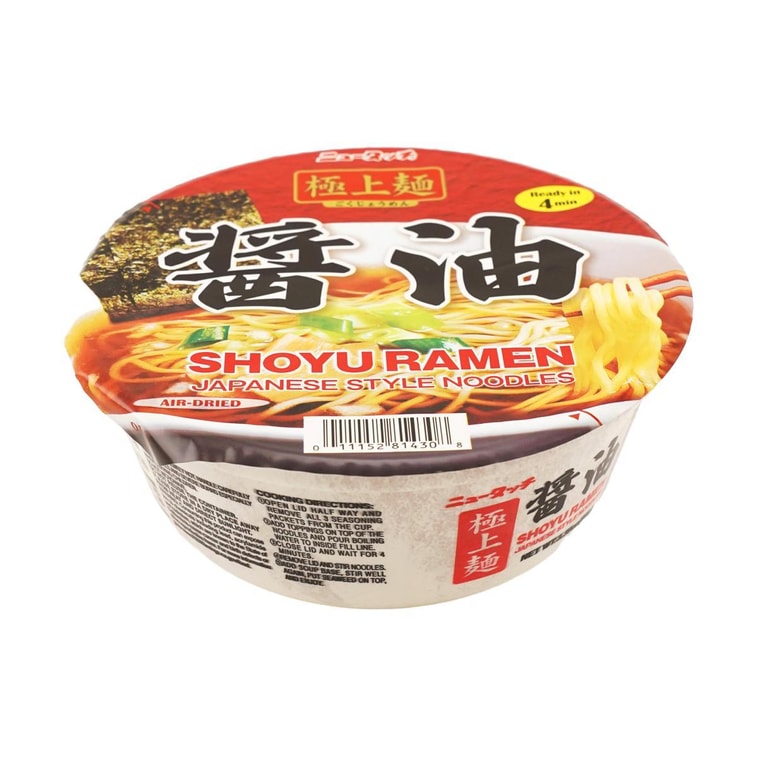 ニュータッチ醤油ラーメンカップ、3.39オンス 10