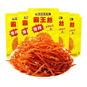 Extra Spicy Strips [Super Spicy And Satisfying] Spicy Threads [Stock Up Discount Pack] 18g*6 Packs*2 Sets