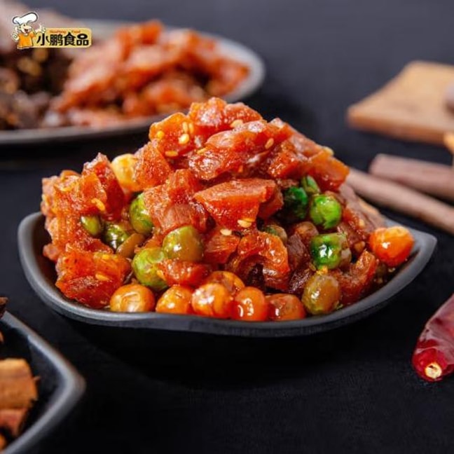 【中国直邮】李小鹏 香葱排骨味辣条 童年怀旧零食儿时麻辣休闲小吃 10包