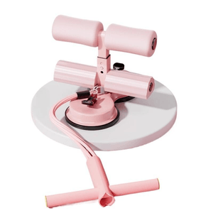 Sit-Up Suction Cup Abdominal Resistance Band, Sakura Powder + Resistance Rope, 25*16cm*1 Piece