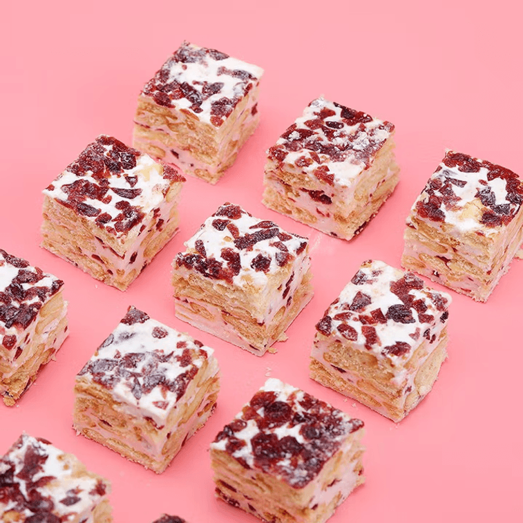 比比赞 雪花酥 蔓越莓味 200g 奶芙沙琪玛饼干牛轧糖糕点【软润香酥 奶香浓郁】 4