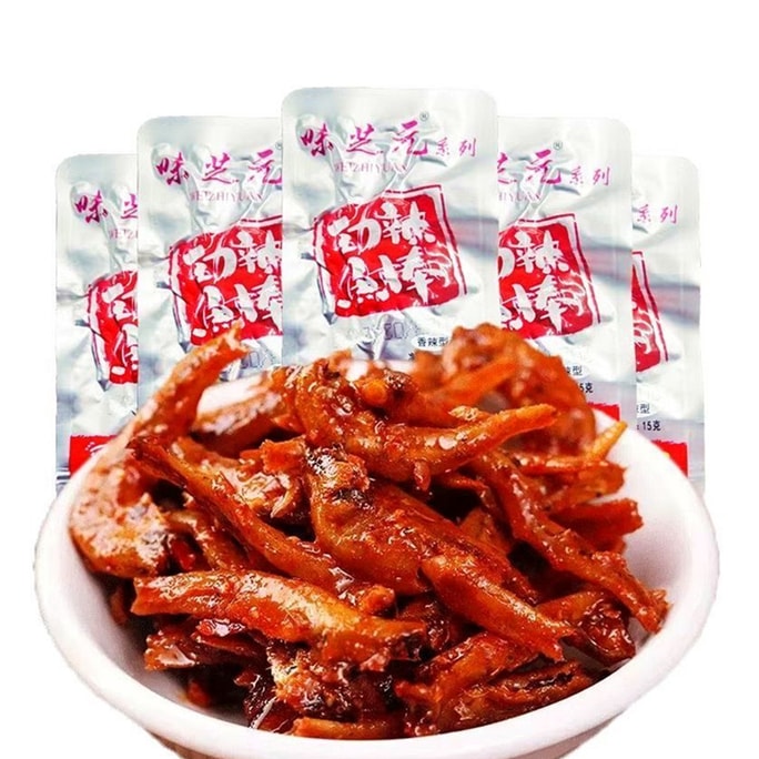  [Fish Fillet and Fish Tail Same Series Flavours] Spicy Fish Sticks 15g*5 packs Maomao Fish Spicy Small Fish Explosive Spicy Snack