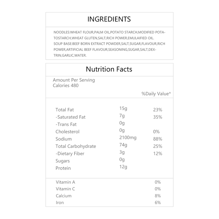 Beef Flavor Bone Soup Ramen Noodles, 4 Pack 17.64 oz 8