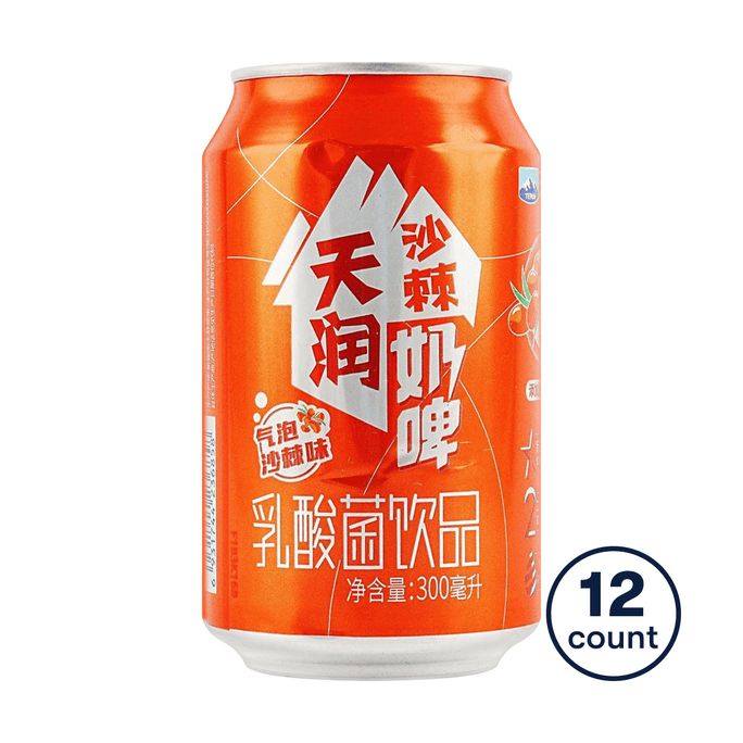 Tianrun Milk Beer Sea Buckthorn Flavor,10.14 fl oz*12【Value Pack】