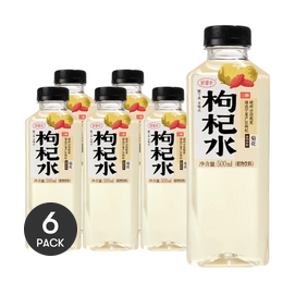 好望水 枸杞水 菊花拼配植物饮料 500ml *6【6份超值装】【0糖0卡0脂】【淡雅清甜】【中式养生饮】