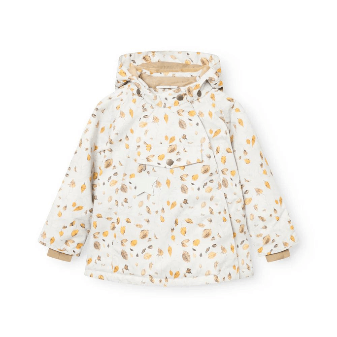  Kids WANG Fleece Lined Winter Jacket - Falling Winter Leaves 12M