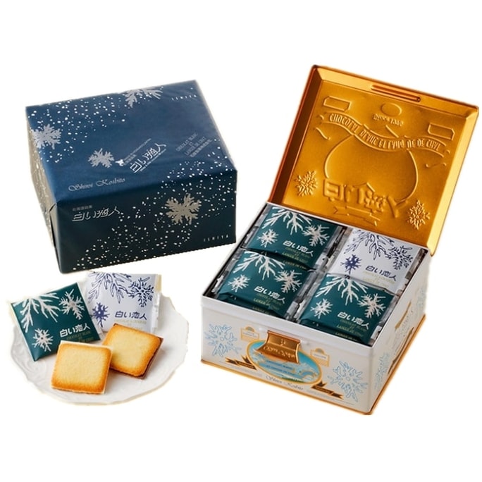  ISHIYA White Chocolate Cookies 27pc and Black Chocolate cookies 9pc total 36pc