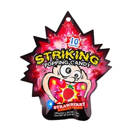 Popping Candy, Strawberry Flavor, 0.5 oz