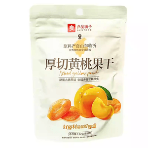 [중국 직배송] 량핀샵 두툼하게 썬 황도 112g 건과일 스낵 (복숭아 조각)