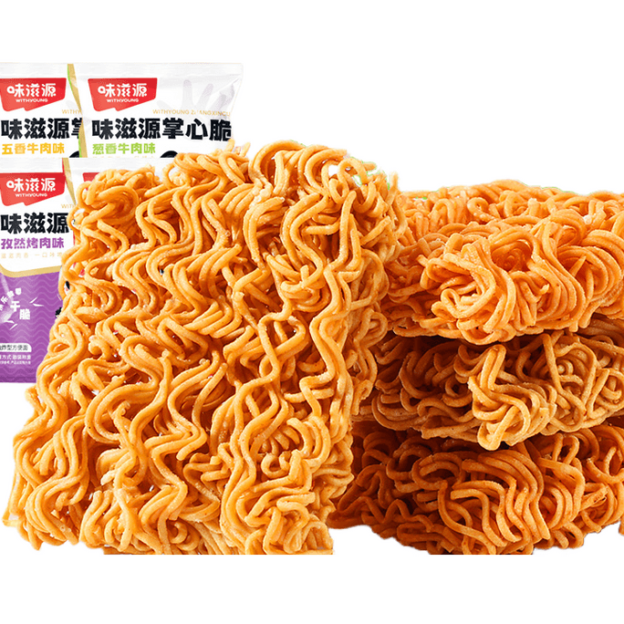 Simply noodles palm crisp dry eat instant noodles five flavors mix a total of 10 bags