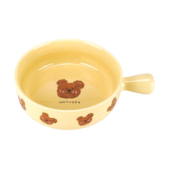 Ceramic Emo Bear Cutlery Handle Bowl  15.5cm 610ml