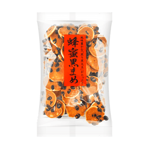 日本製ハニービスケットクッキー、黒豆入り、4.59オンス