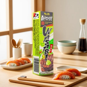 Wasabi Neri Prepared Wasabi In Tube, 1.52 oz 【For Sushi, Sashimi, Udon Noodles 】