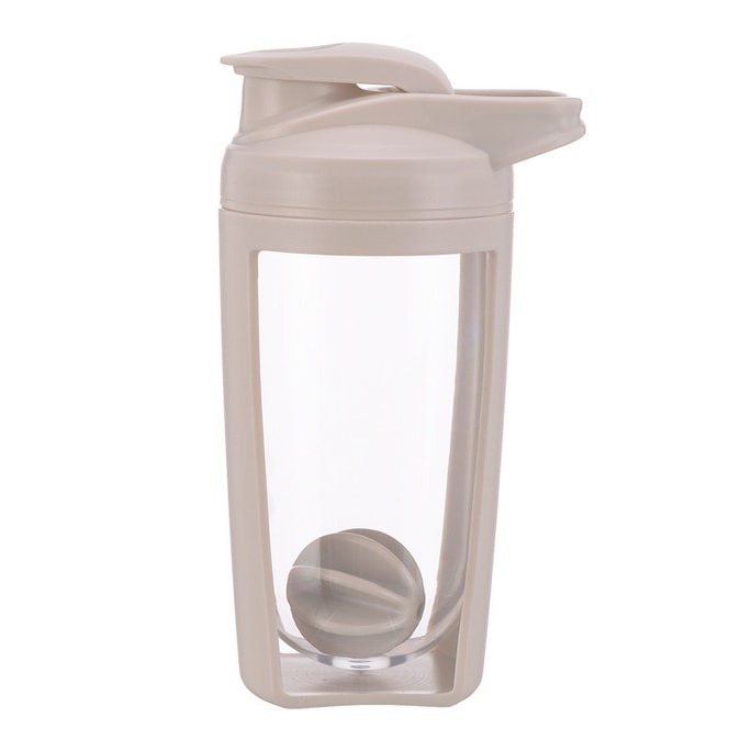 One White Portable Protein Shaker Bottle – Gym Sports Water Cup for Mixing Hydration & On-the-Go Use 500ml