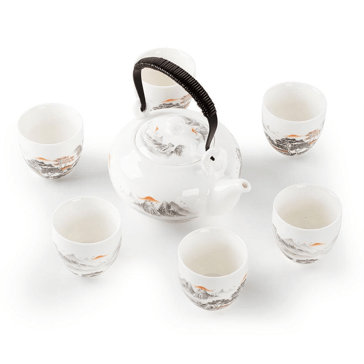 Ceramic Tea Set A 7 Pieces - Yami.com