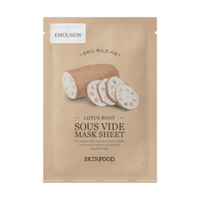 Skinfood Emulsion Lotus Root Sous Vide Mask Sheet 1pc
