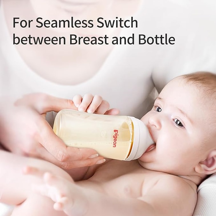 PPSU Nursing Baby Bottle Easy To Clean | Wide Neck8.1 Oz (Pack Of 2) Includes 2Pcs M Nipples (3m+) 6