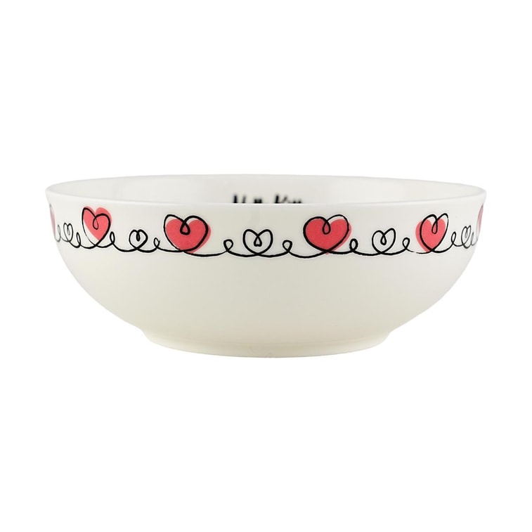 스케이터 헬로 키티 손으로 그린 ​​스타일 과일 접시 세라믹 식기, 5.1인치 4