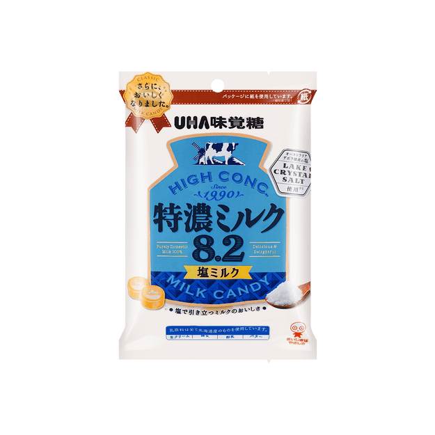 商品详情 - 日本UHA悠哈 位味觉糖 特浓牛奶糖8.2 盐味牛奶糖 80g - image  0