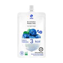 韓國JELLY.B 低糖低卡蒟蒻果凍 代餐 膳食補充劑 滿滿的飽腹感 藍莓味 150ml
