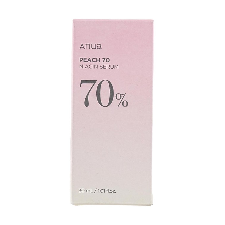 韩国ANUA安宇安 桃子70%烟酰胺美白精华 30ml 提亮肤色 舒缓修护 深层补水 焕亮 18