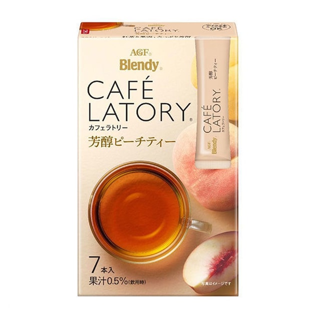 商品详情 - 【日本直邮】日本AGF 春夏限定  国产白桃红茶 7条入 - image  0