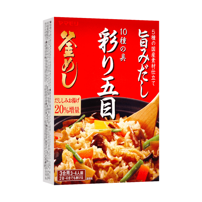 日本YAMAMORI 10种缤纷食材 五目釜饭料包  速食拌饭 3-4人份210g