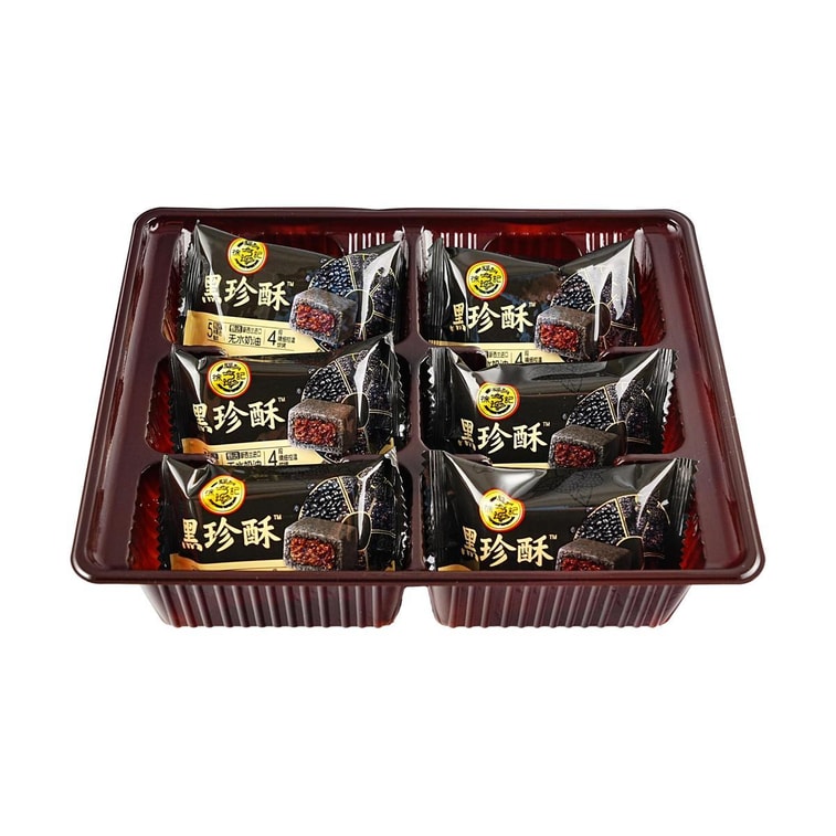 徐福记 黑珍酥 五黑食材中式糕点 6枚入 150g【皮酥馅柔 浓郁醇香】【下午茶点心】 9