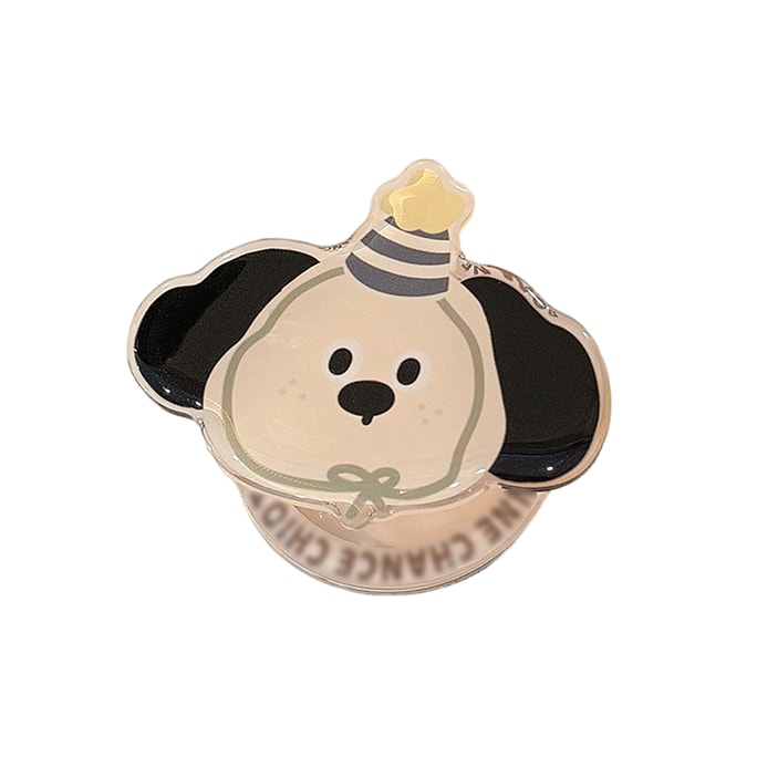 【Expédition directe depuis la Chine】 HSPM Support de téléphone magnétique style ins avec animaux amusants, adsorption puissante compatible MagSafe, support de téléphone, chien idiot, F, 1 pièce
