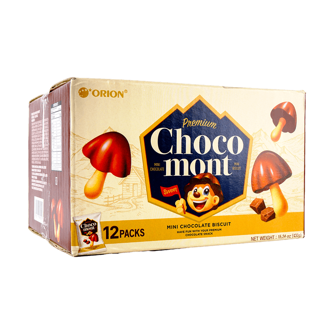 Choco Mont Mini Chocolate Biscuit 36g x 12pk